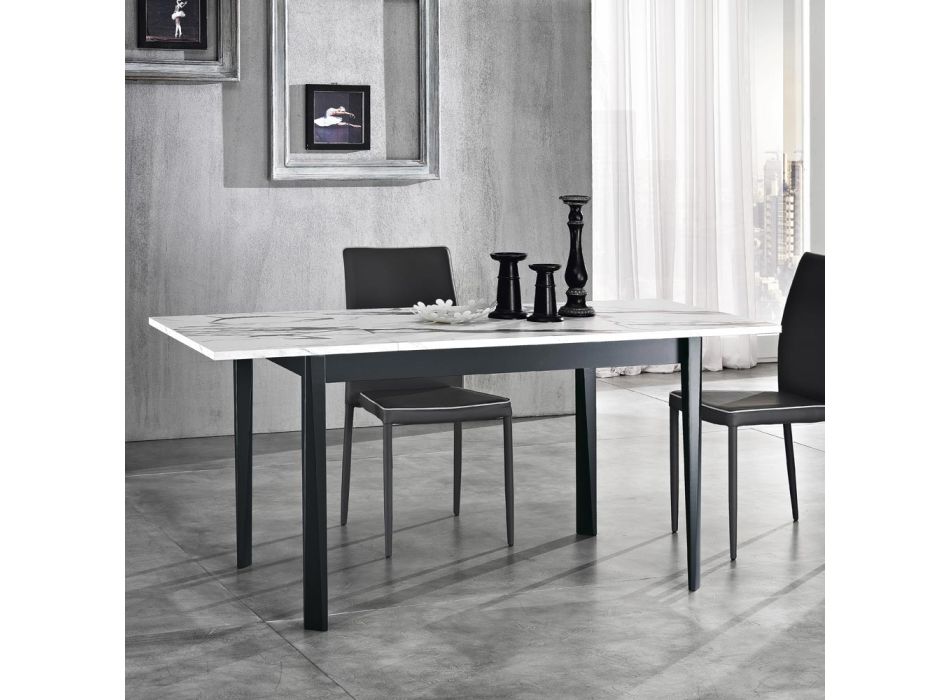 Dining Table Extendable to 180 cm in Beech Made in Italy - Otiello Viadurini