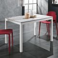 Metal Dining Table Extendable to 180 cm Made in Italy - Beatrise