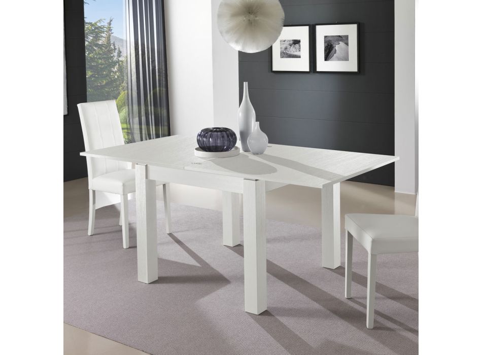 Dining Table Extendable to 200 cm in Melamine Made in Italy - Denis Viadurini