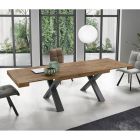 Dining Table Extendable to 260 cm Wood Effect Made in Italy - Lenova Viadurini