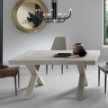 Dining Table Extendable to 260 cm Wood Effect Made in Italy - Lenova