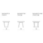 Extendable Dining Table to 260 cm in Modern Design Laminate - Tiferno Viadurini