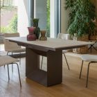 Extendable Dining Table to 298 cm in Ceramic and Metal Made in Italy - Sunflower Viadurini