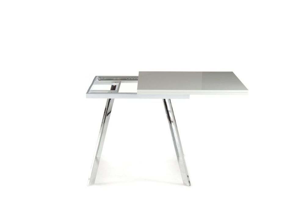 Extendable Folding Dining Table in MDF and Metal - Arsenic Viadurini