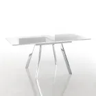 Extendable Folding Dining Table in MDF and Metal - Arsenic Viadurini