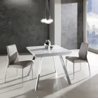 Extendable Folding Dining Table in MDF and Metal - Arsenic Viadurini
