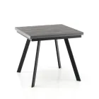 Extendable Folding Dining Table in MDF and Metal - Arsenic Viadurini