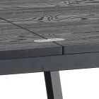 Extendable Folding Dining Table in MDF and Metal - Arsenic Viadurini