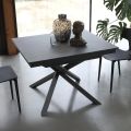 Extendable Dining Table with Metal Structure Made in Italy - Elastic