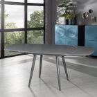 Extending dining table with glass top Japan New Viadurini