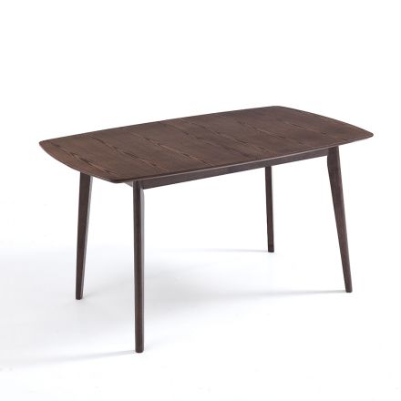 Extendable Dining Table Up to 150 cm in Mdf and Solid Wood - Decio Viadurini