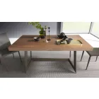 Extendable Dining Table Up to 160 cm in Wood Made in Italy - Eugenia Viadurini