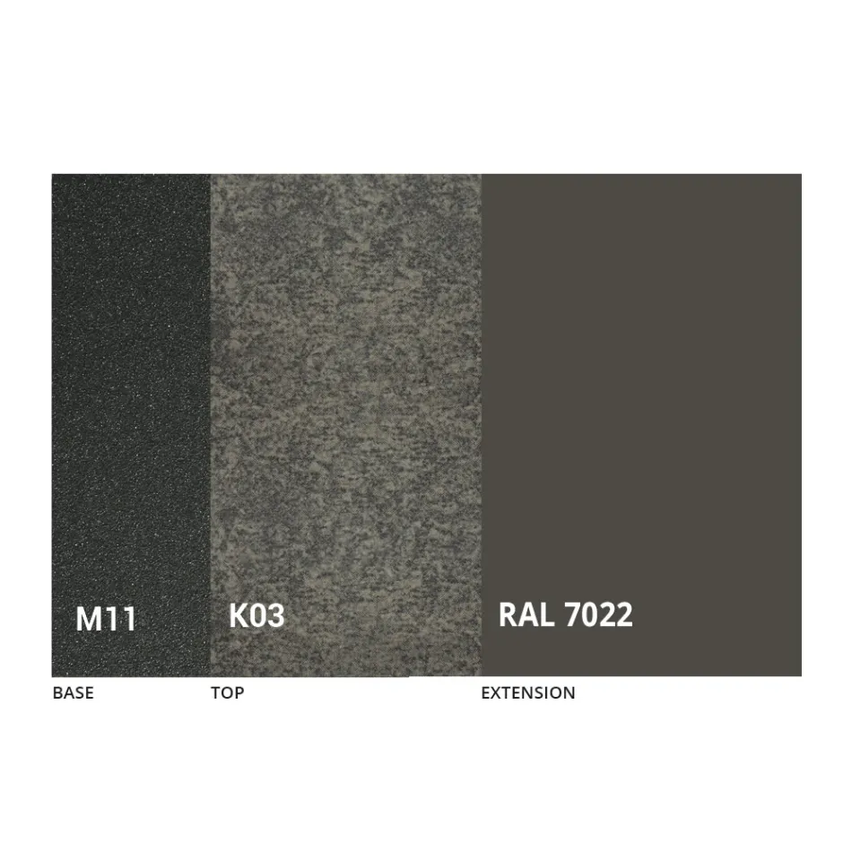 Extendable Dining Table Up to 170 cm in Ceramic Made in Italy - Tremiti Viadurini