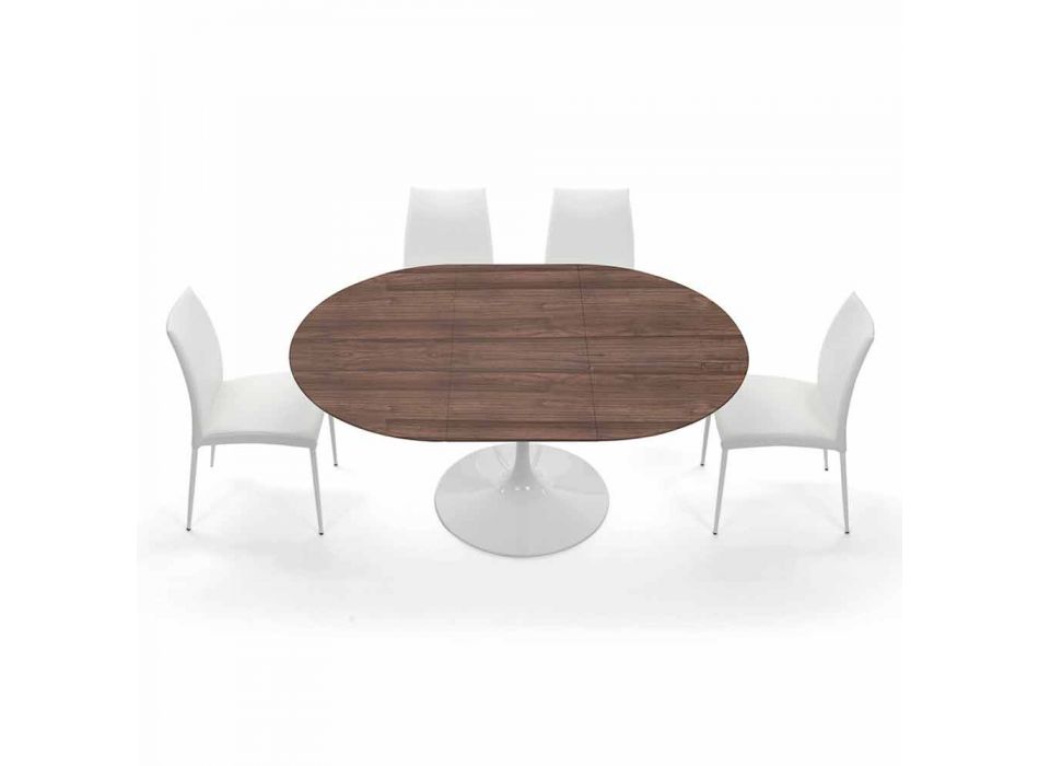 Extendable Dining Table up to 170 cm in Laminate Made in Italy - Dollars Viadurini