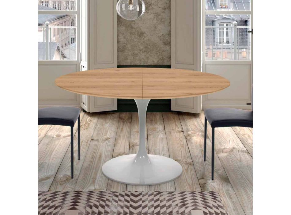 Extendable Dining Table up to 170 cm in Laminate Made in Italy - Dollars Viadurini