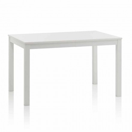 Extendable Dining Table Up to 170 cm in Melamine Made in Italy - Derino Viadurini