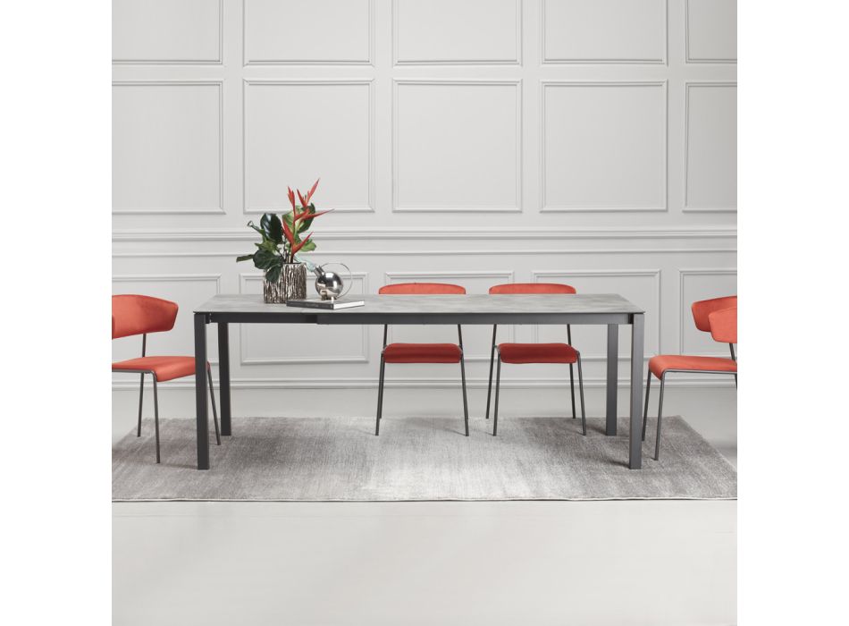 Extendable Dining Table Up to 210 cm in HPL Made in Italy - Anise Viadurini