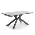 Extendable Dining Table up to 240 cm in Ceramic and Metal - Ugo