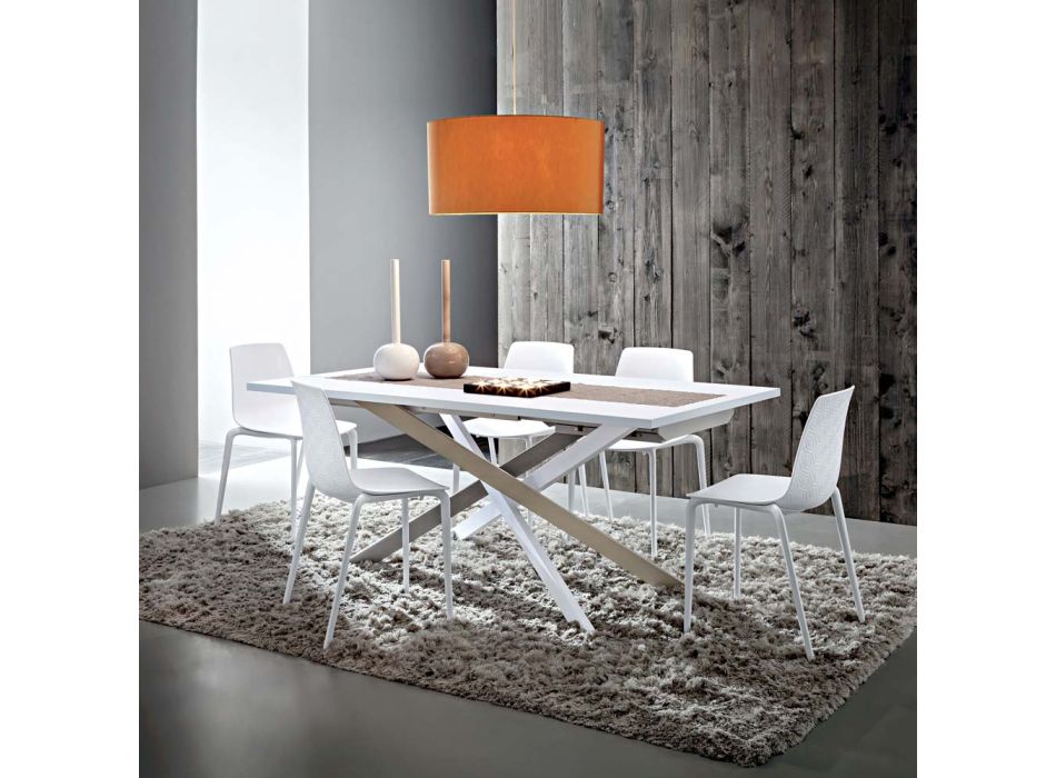 Extendable Dining Table up to 250 cm in Fenix Made in Italy - Carlino Viadurini