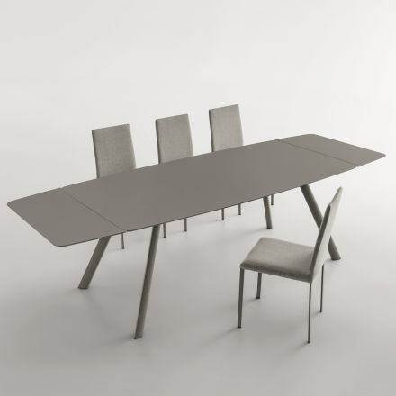 Extendable Dining Table up to 280 cm in Fenix Made in Italy - Lingotto Viadurini
