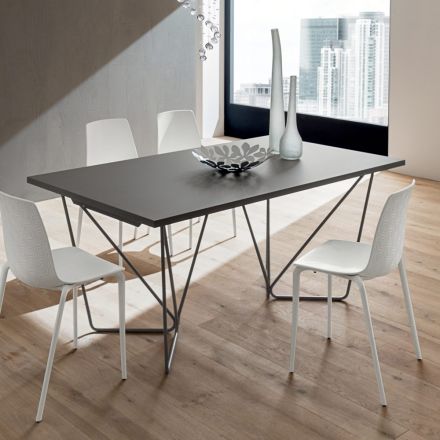 Extendable Dining Table up to 280 cm in Fenix Made in Italy - Eolo Viadurini