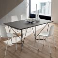 Extendable Dining Table Up to 280 cm in Fenix Made in Italy - Eolo