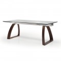 Extendable Dining Table Up to 280 cm in Glass Made in Italy - Antimo