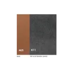 Extendable Dining Table up to 280 or 298 cm Ceramic Metal - Revia Viadurini