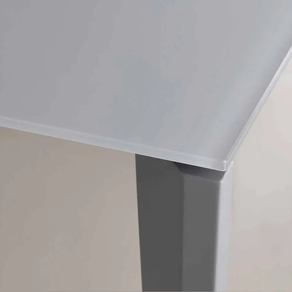 Extendable Dining Table Up to 290 cm in Made in Italy Crystal - Polonio Viadurini