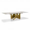 Luxury Extendable Table Up to 294 cm in Made in Italy Marble Stoneware - Macro