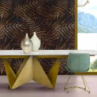 Extendable Dining Table Up to 294 cm in Made in Italy Marble Stoneware - Macro Viadurini