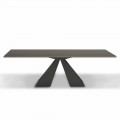 Extendable Dining Table Up to 300 cm in Fenix Made in Italy - Dalmata