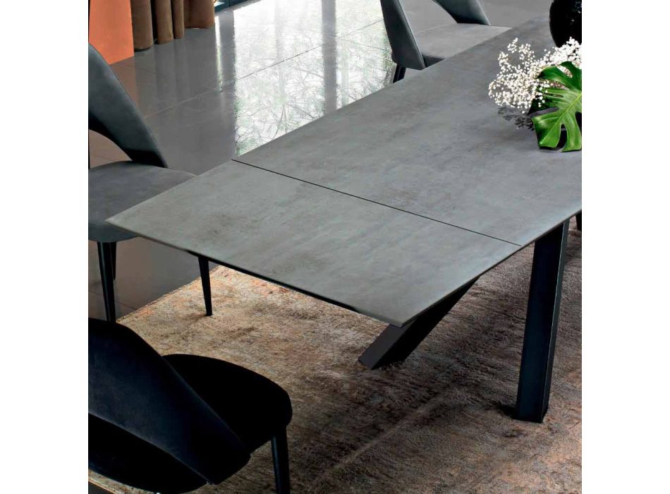 Extendable Dining Table up to 300 cm in Laminate Made in Italy - Settimmio Viadurini