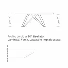 Extendable Dining Table up to 300 cm in Laminate Made in Italy - Settimmio Viadurini