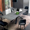 Extendable Dining Table Up to 300 cm in Laminate Made in Italy - Settimmio