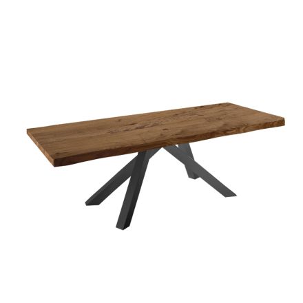 Extendable Dining Table up to 300 cm in Veneered Wood - Settimmio Viadurini