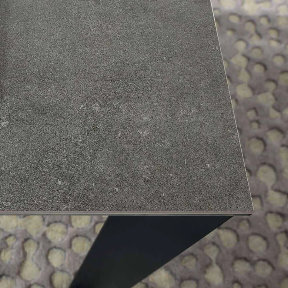 Extendable Dining Table Up to 310 cm in Ceramic Made in Italy - Pitagora Viadurini