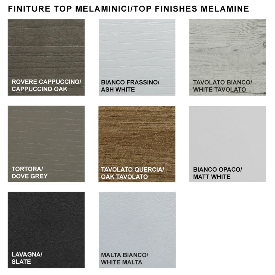 Extendable Dining Table up to 310 cm in Melamine Made in Italy - Seventies Viadurini