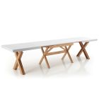 Extendable Dining Table Up to 315 cm in Solid Wood - Massimo Viadurini