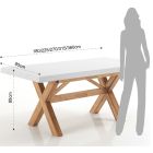 Extendable Dining Table Up to 315 cm in Solid Wood - Massimo Viadurini