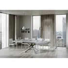 Extendable Dining Table up to 440 cm of Made in Italy Design - Rally Viadurini