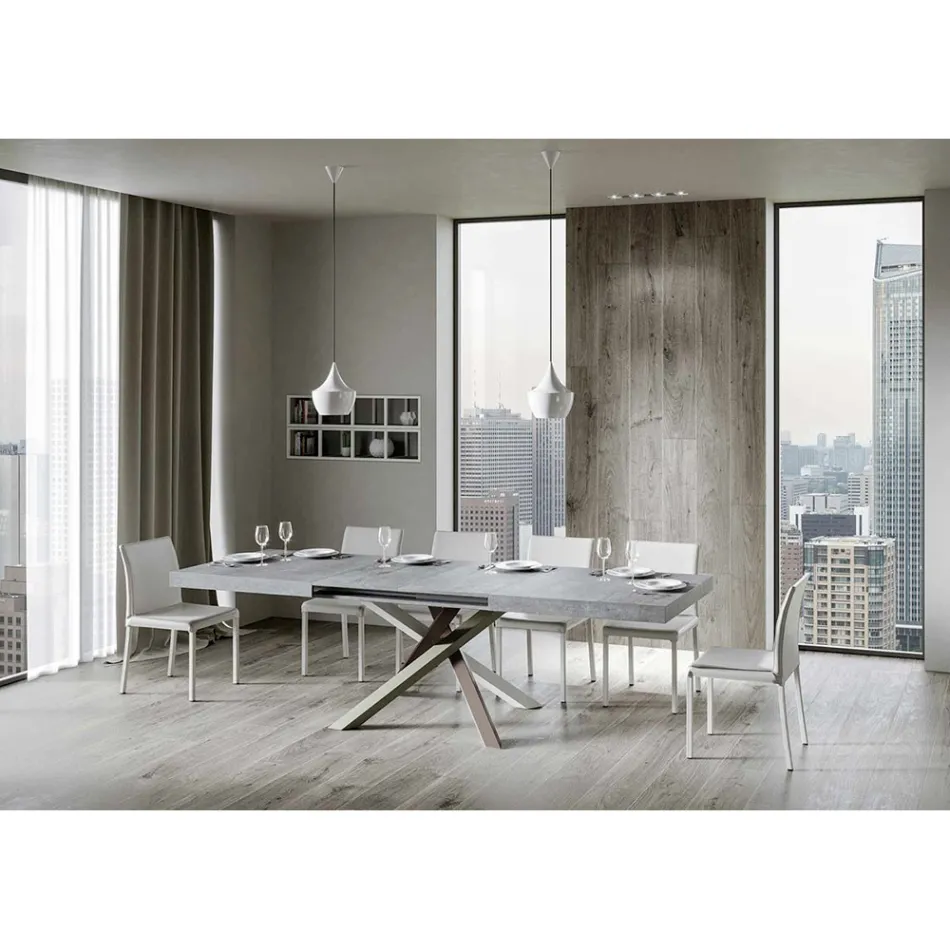 Extendable Dining Table up to 440 cm of Made in Italy Design - Rally Viadurini