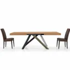 Extendable dining table up to 450 cm in laminate Made in Italy - Salentino Viadurini