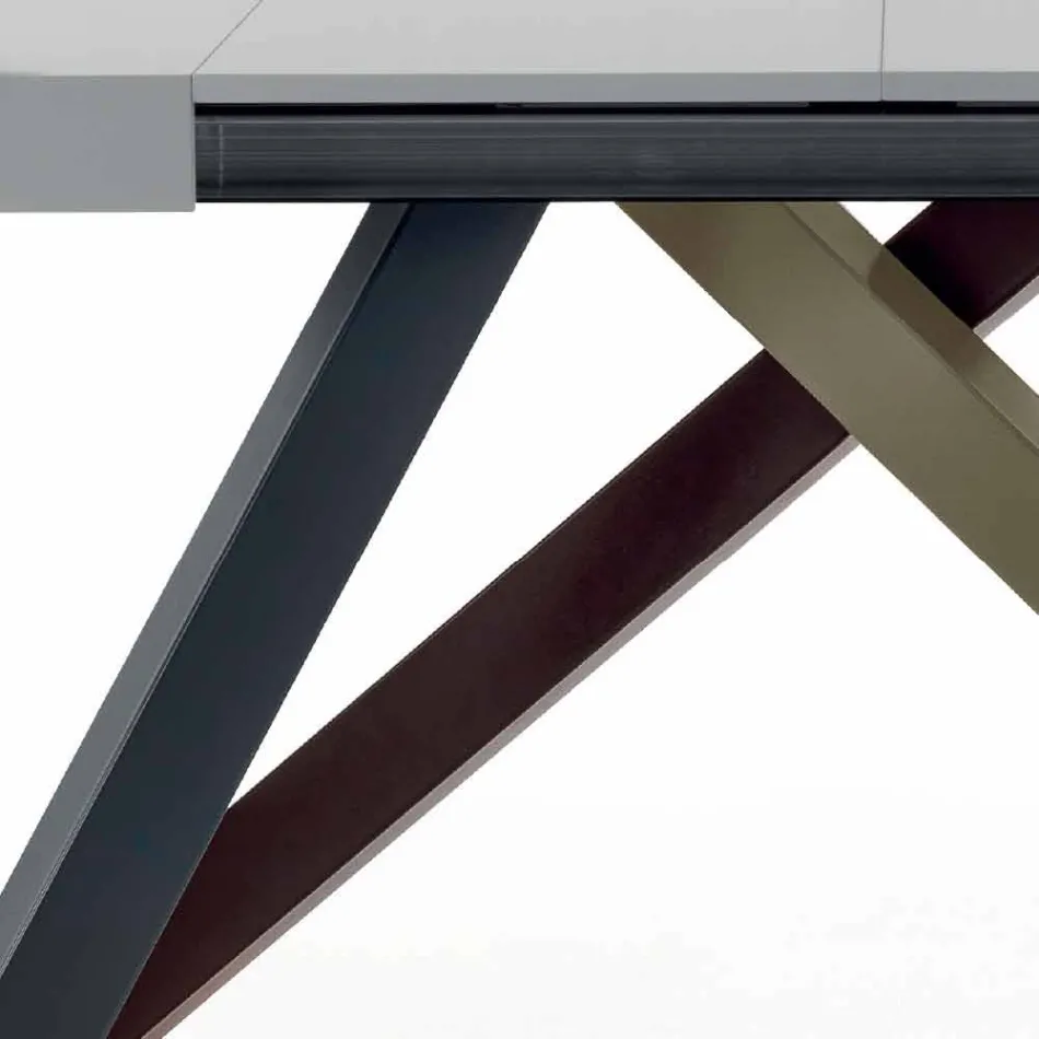 Extendable Dining Table up to 450cm in Laminate Made in Italy - Salentino Viadurini