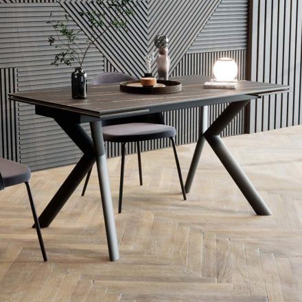 Extendable Dining Table in Different Finishes - Shaila Viadurini