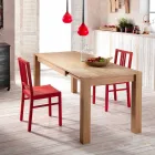 Extendable dining table in the Phaedrus oak, made in Italy Viadurini