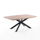 Extendable Dining Table in Metal and MDF - Iridio Viadurini