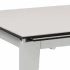 Extendable glass-ceramic dining table, 120 / 170xP80 cm, Bino Viadurini