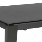 Extendable glass-ceramic dining table, 120 / 170xP80 cm, Bino Viadurini