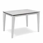 Extendable glass-ceramic dining table, 120 / 170xP80 cm, Bino Viadurini